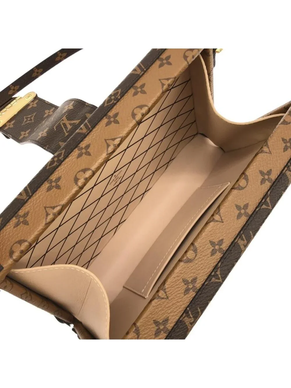 Louis Vuitton Monogram Reverse Petite Malle Shoulder